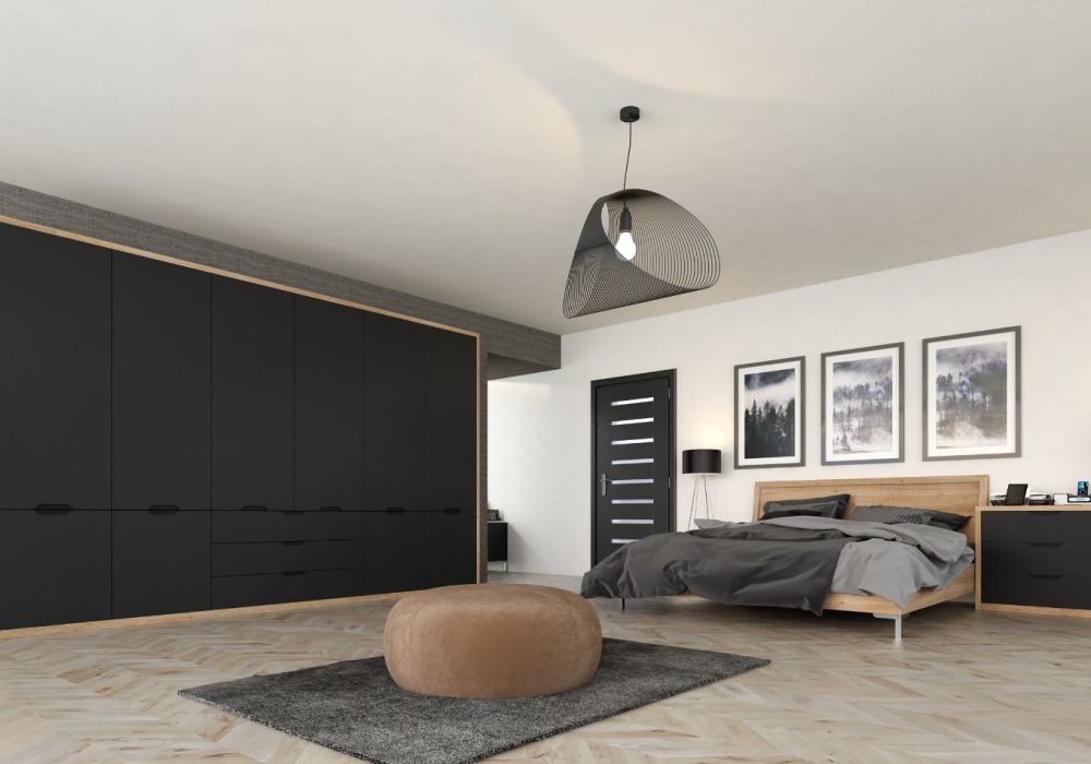 knebworth Supermat-black-bedroom